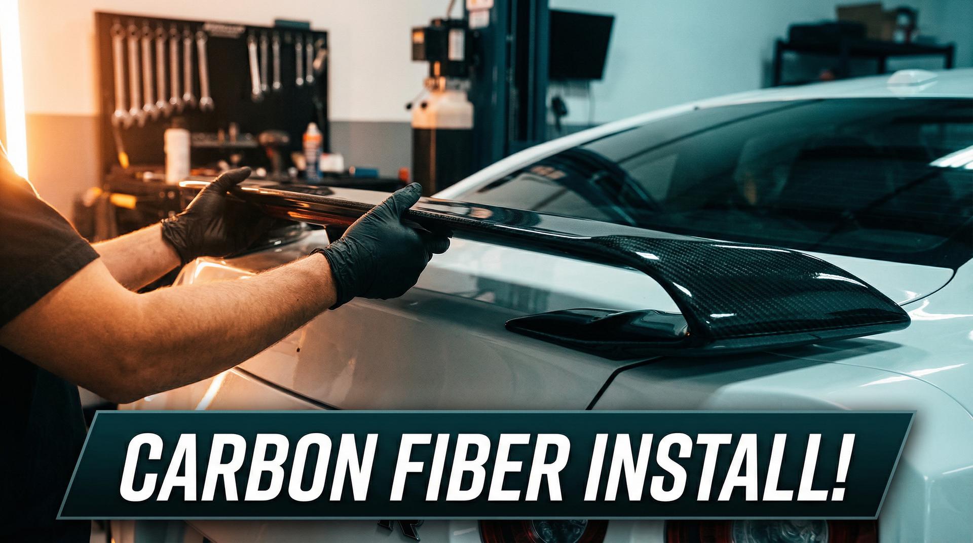 鉴黄师视频碳纤维尾翼配件视频评测